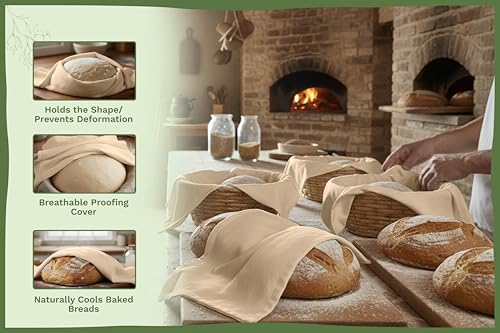 Beige Flour Sack Tea Towels (5 Count)