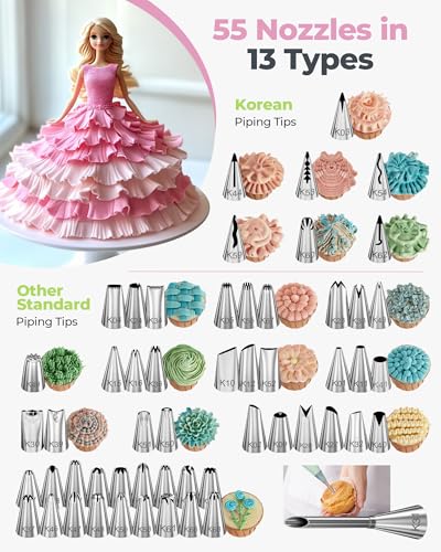 90 Piping Bags and Tips Set Frosting Piping Kit for Beginners & Pros (90 Count)