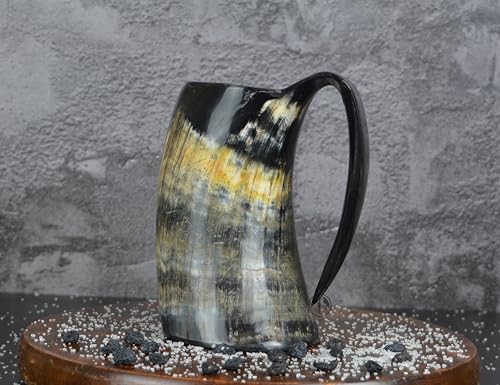 OLDEMPEROR Viking Drinking Horn Mug
