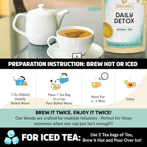 Daily Detox Herbal Tea Bags (30 Count)