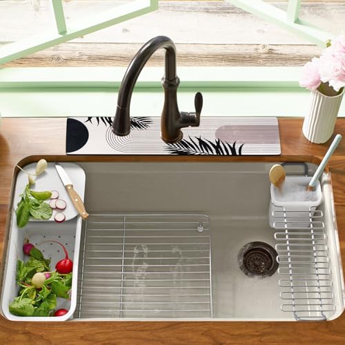 24.5" x 15.5" Dish Drying Mat & 24" x 5.5" Sink Splash Guard