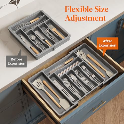 Expandable Silverware Drawer Organizer