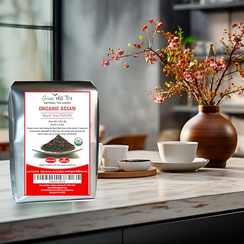 Assam TGFOP Black Tea with Tippy Flowery Malty Premium Black Tea Loose Leave Tea 1 LB (16 Ounce)