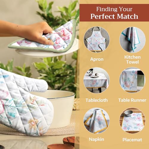 100% Cotton Oven Mitt & Pot Holder Set (2 Count)