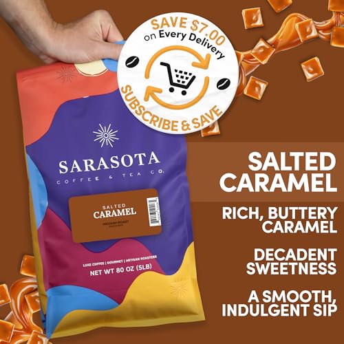 Sarasota Coffee Whole Bean Salted Caramel (80 Ounce)