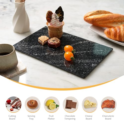 Natural Black Marble Cutting Board for Kitchen Counter