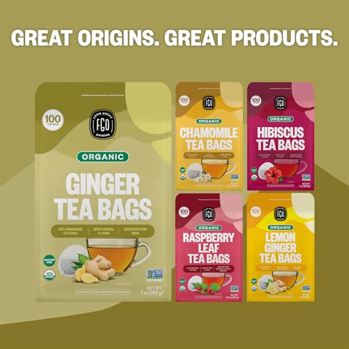Organic Ginger Tea (100 Count)