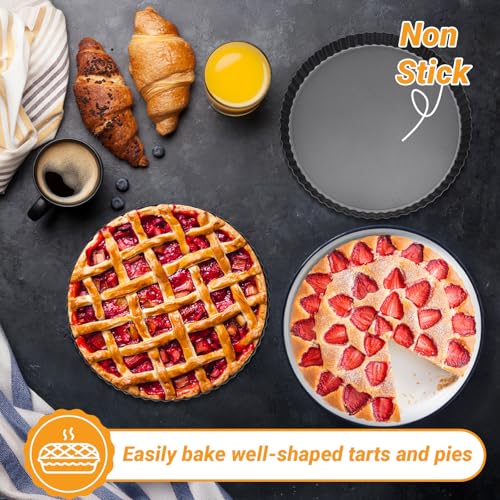 Tart Pan 10 Inch with Removable Bottom