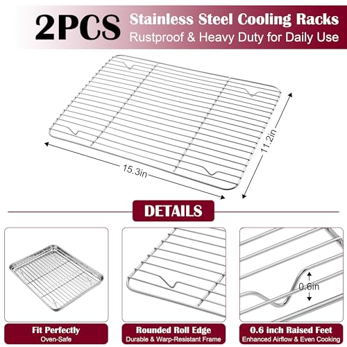 Baking Sheet with Wire Rack (2 Count)
