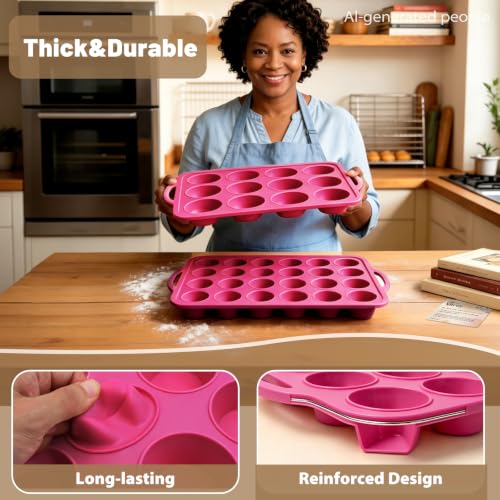 Silicone Mini Muffin Tin Set (2 Count)