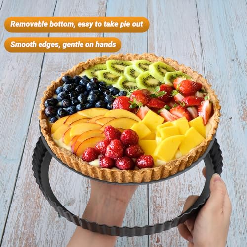 Tart Pan 10 Inch with Removable Bottom