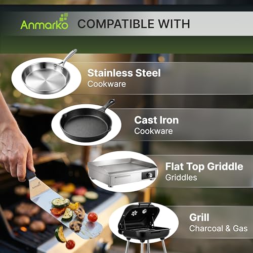Stainless Steel Spatula with Plastic Handle