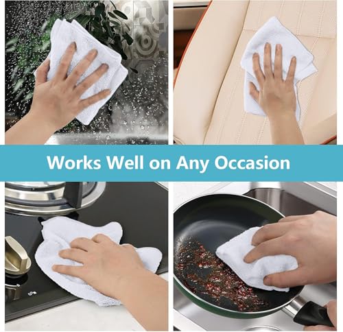 White Microfiber Cleaning Cloth 400 Pack (400 Count)