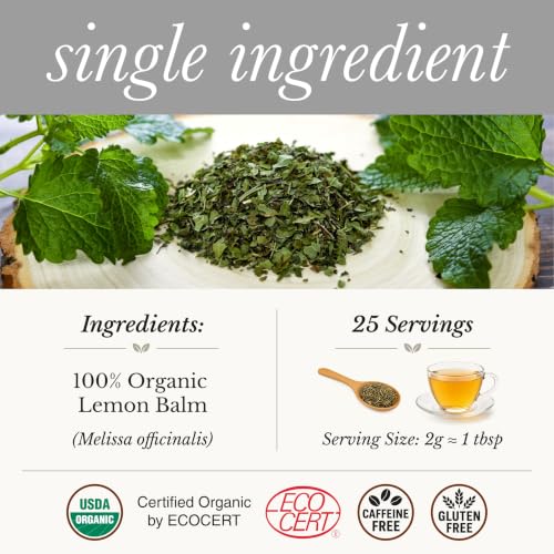 Organic Lemon Balm Tea (25 Count)