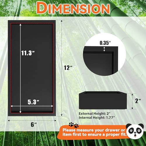 Bamboo Kitchen Drawer Organizer (2 Count)