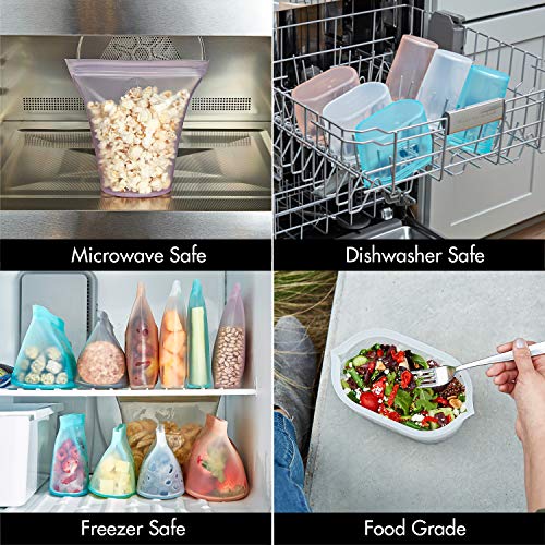 Reusable Food Storage Containers Full Set of 8 Teal