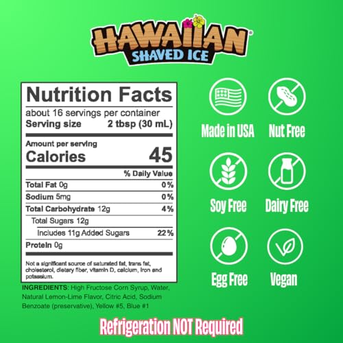 Lemon Lime Syrup (16 Fl Oz)