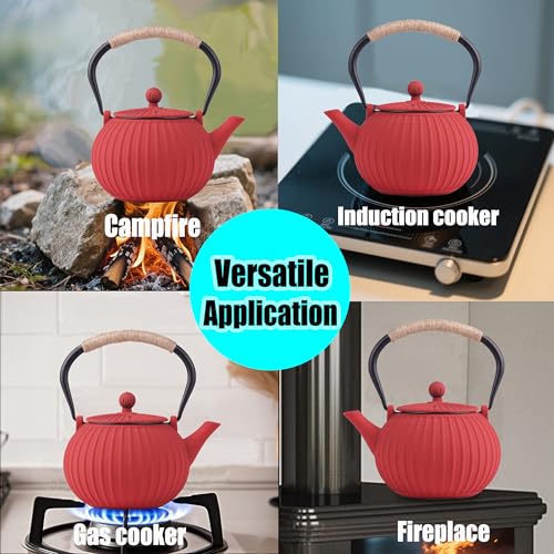 Cast Iron Teapot 40oz Infuser