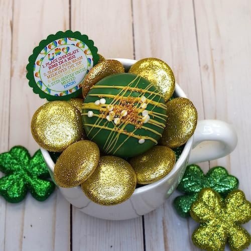 Magically Delicious Happy St. Patrick's Day Hot Cocoa Bomb Packaging Sticker Labels