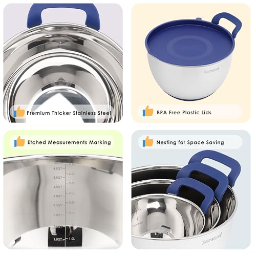 Stainless Steel Mixing Bowls (3 Count)