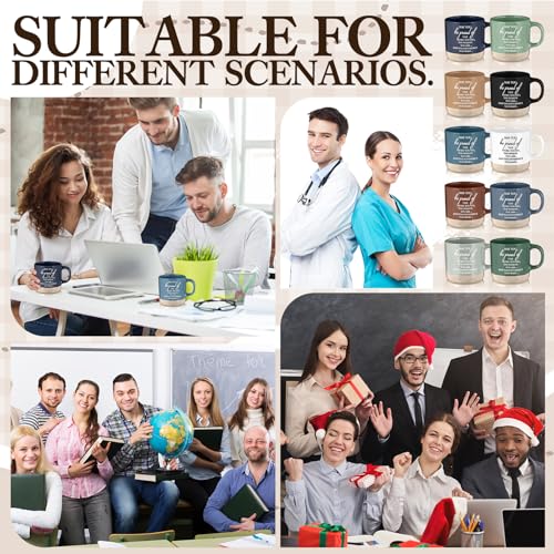 10 Pcs Thank You Mugs Bulk 13 oz Inspirational Ceramic Coffee Mugs May You Be Proud Appreciation Gift Back to School Gift for Teacher Nurse Employee Coworker Office Staff (10 Count)