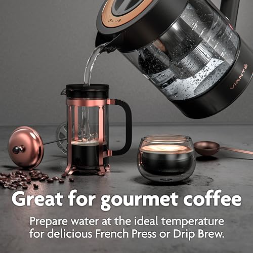 Viante Alba Electric Tea Kettle With Infuser