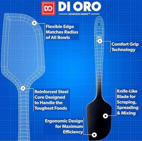 DI ORO Silicone Spatula Set (4 Count)