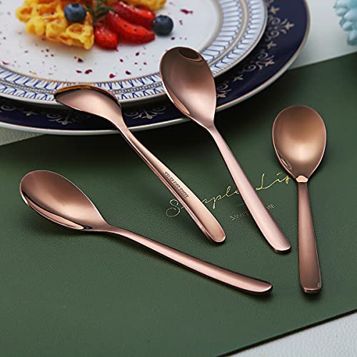 Copper Demitasse Espresso Spoons (6 Count)