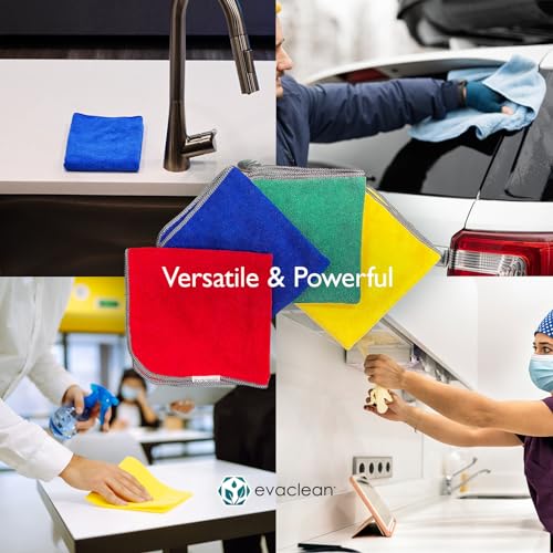 Premium Microfiber Cleaning Cloth 16"x16" (12 Count)