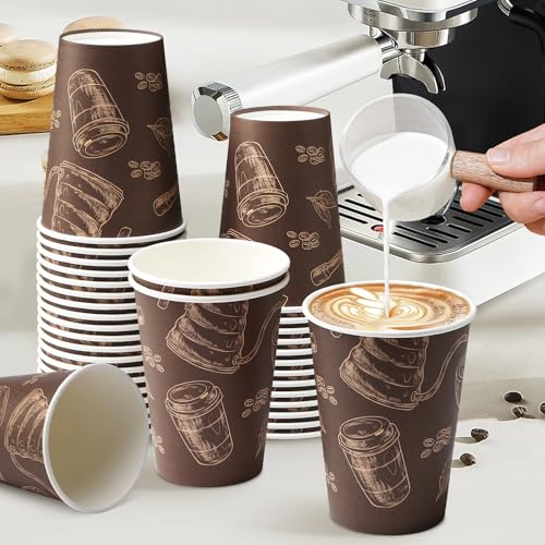12 oz 500 Pack Disposable Coffee Cups (500 Count)