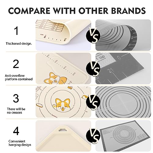 Silicone Baking Mat Sheet and Pastry Dough Cutter