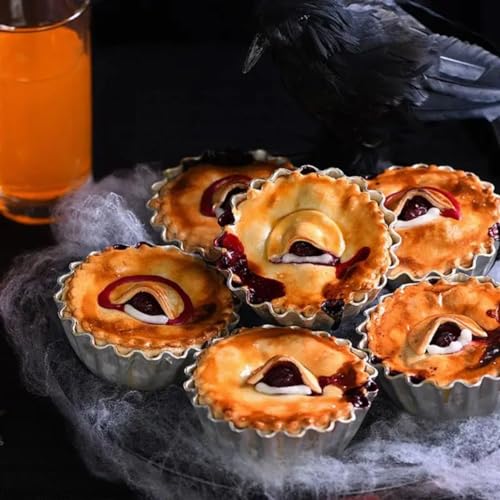 12 Pcs Stainless Steel Tart Pans (12 Count)
