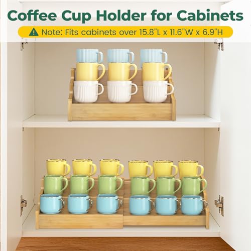 Coffee Mug Cup Holder Rack for Cabinets Countertop