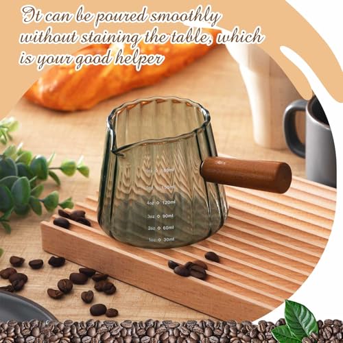 1 Pcs 6 Oz Gray Espresso Shot Glass Cups with Handle