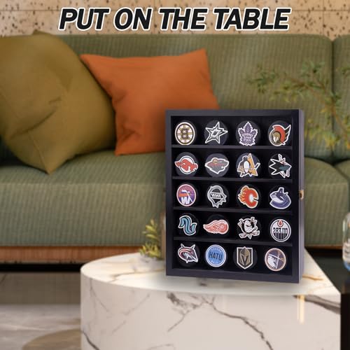 20pcs Hockey Puck Display Case (20 Count)