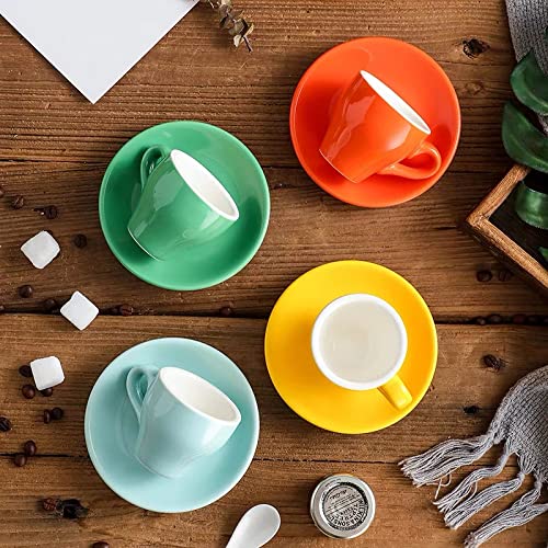 Porcelain Espresso Cup with Saucer