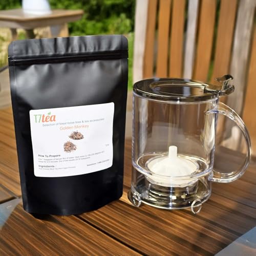 Ingenious Teapot Set with 2oz T7 TEA Golden Monkey Black Tea