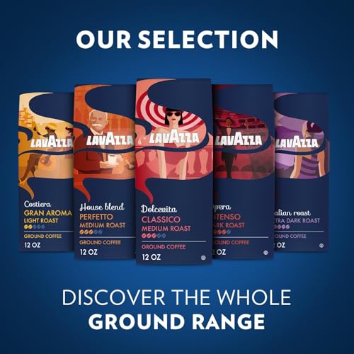 Italian Roast Ground Coffee 6 Bags of 12oz (72 Ounce)