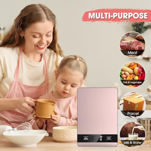 Food Scale 11lb Digital Kitchen Scale with LCD Display 6 Units Tare Function