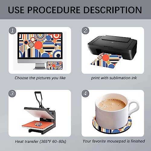 80 PCS Sublimation Blank Cup Coasters Bulk (80 Count)