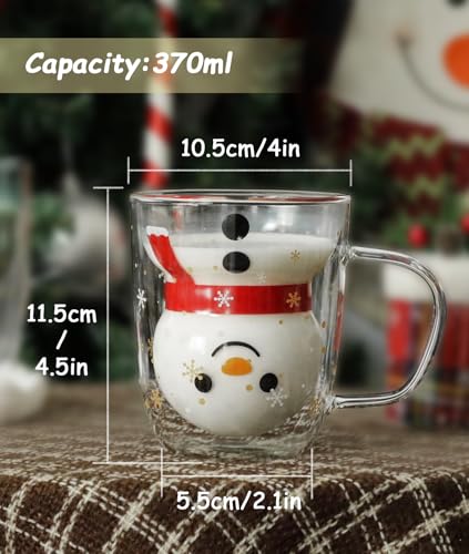 2pcs Snowman Christmas Mugs (2 Count)