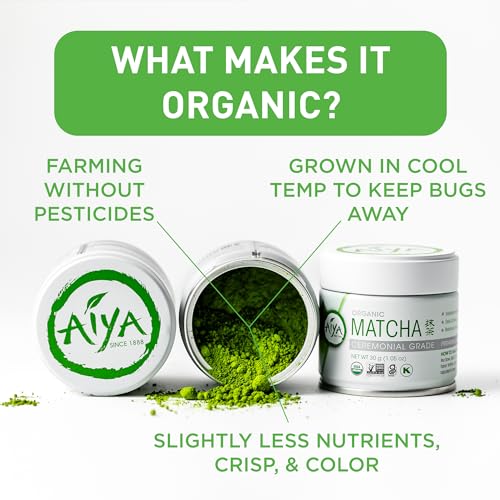 Aiya Organic Ceremonial Grade Matcha Powder