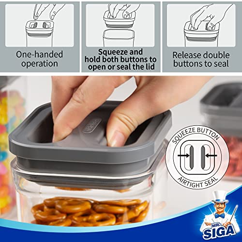 4 Pack Airtight Food Storage Container Set for Pantry Organization (4 Count)