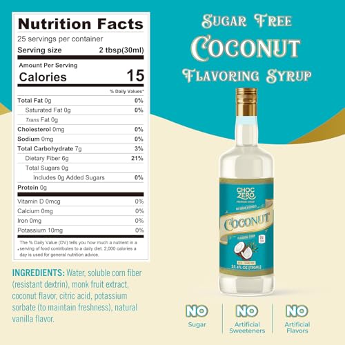 Sugar Free Coconut Syrup (25.4 Fl Oz)