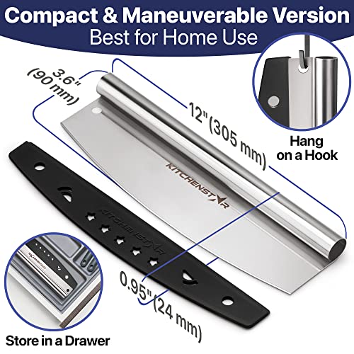 12 Inch Pizza Cutter Rocker Blade
