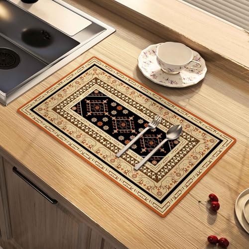 Dish Drying Mat Absorbent Diatomite Moroccan Coffee Mat
