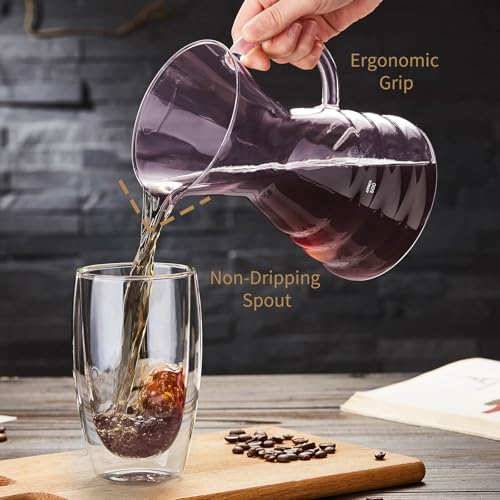 Pour Over Coffee Maker with Permanent Stainless Filter 27 fl oz (27 Fl Oz)