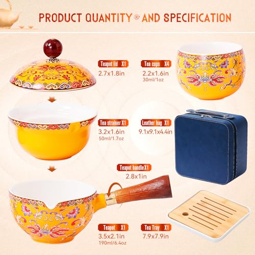 Chinese Tea Set Gongfu Tea Set (4 Count)
