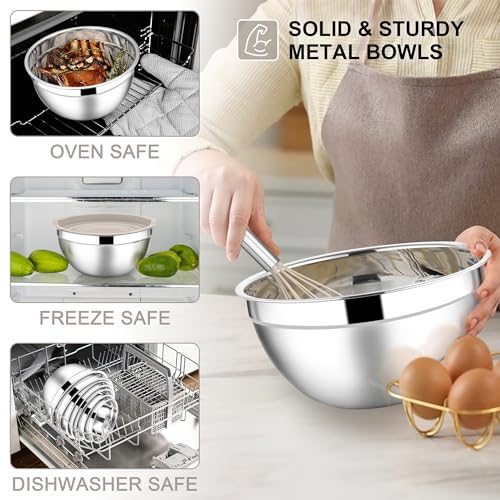 Stainless Steel Mixing Bowls (7 Count)