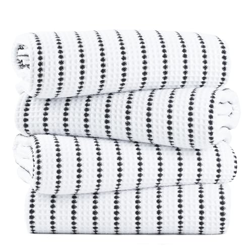 430 GSM Poly Blend Microfiber Quick Dry Waffle Bath Towel (4 Count)